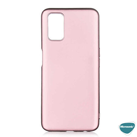 Microsonic Matte Silicone Oppo A72 Kılıf Rose Gold