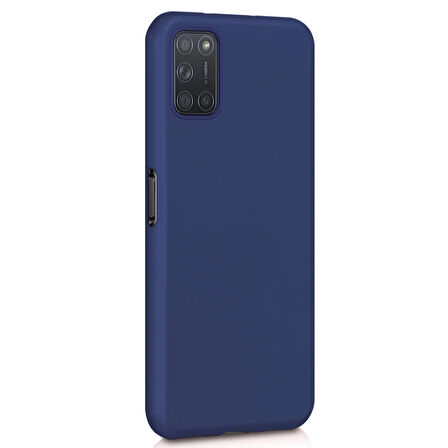 Microsonic Matte Silicone Oppo A92 Kılıf Lacivert