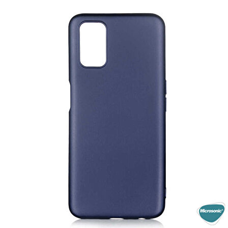 Microsonic Matte Silicone Oppo A92 Kılıf Lacivert