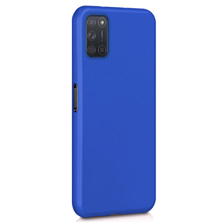 Microsonic Matte Silicone Oppo A92 Kılıf Mavi