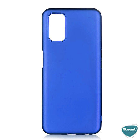 Microsonic Matte Silicone Oppo A92 Kılıf Mavi