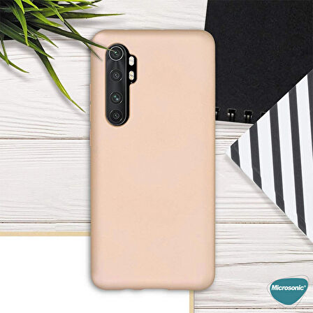Microsonic Matte Silicone Xiaomi Mi Note 10 Lite Kılıf Mor