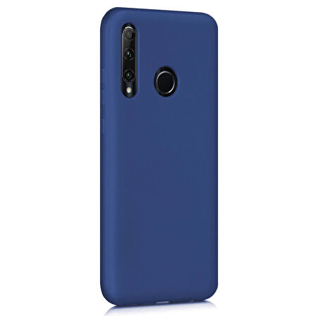 Microsonic Matte Silicone Huawei Y6P Kılıf Lacivert