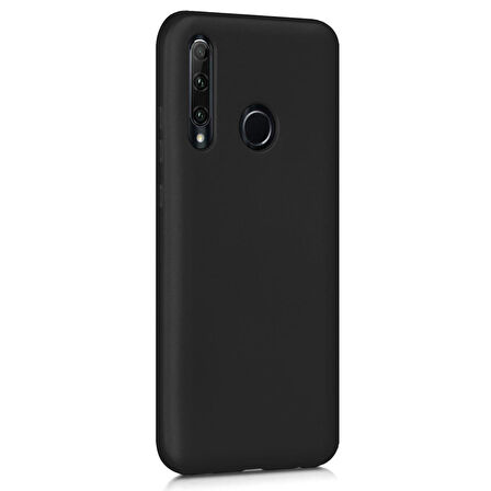 Microsonic Matte Silicone Huawei Y7P Kılıf Siyah