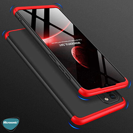 Microsonic Samsung Galaxy A31 Kılıf Double Dip 360 Protective Mavi