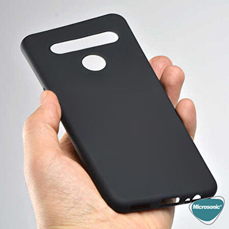 Microsonic Matte Silicone LG K41S Kılıf Kırmızı
