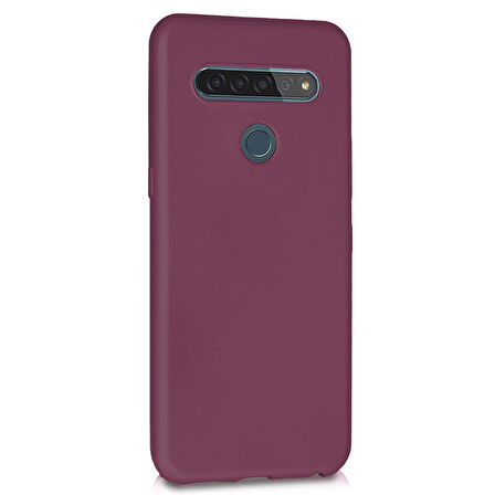 Microsonic Matte Silicone LG K51S Kılıf Mor