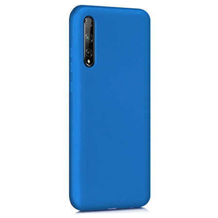 Microsonic Matte Silicone Huawei P Smart S Kılıf Mavi