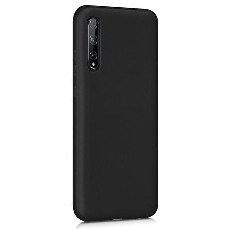Microsonic Matte Silicone Huawei P Smart S Kılıf Siyah