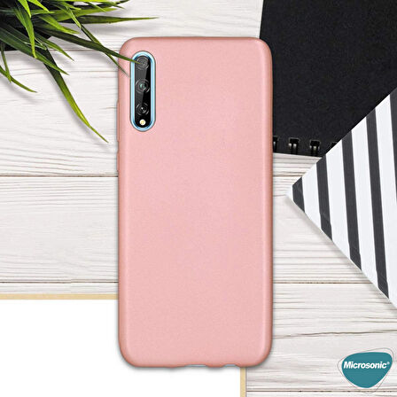 Microsonic Matte Silicone Huawei Y8P Kılıf Mor