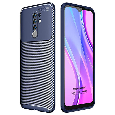 Microsonic Xiaomi Redmi 9 Kılıf Legion Series Lacivert