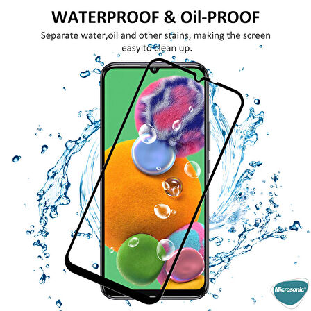 Microsonic Xiaomi Mi 10 Lite Tam Kaplayan Temperli Cam Ekran Koruyucu Siyah