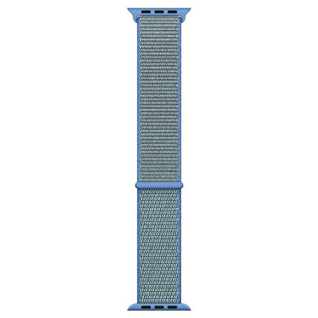 Microsonic Apple Watch SE 40mm Hasırlı Kordon Woven Sport Loop Mavi