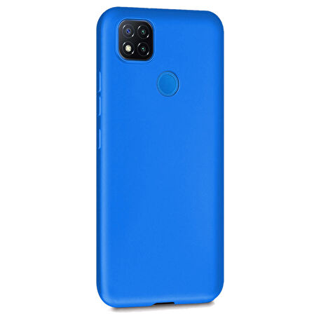 Microsonic Matte Silicone Xiaomi Redmi 9C Kılıf Mavi