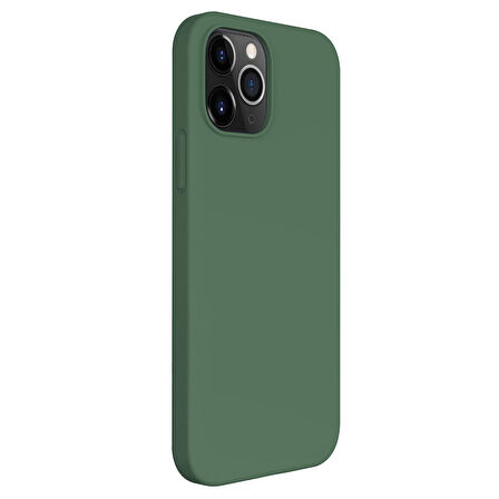 Microsonic Apple iPhone 12 Pro Kılıf Groovy Soft Koyu Yeşil