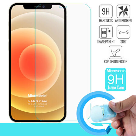 Microsonic Apple Uyumlu iPhone 12 Pro Max Nano Glass Screen Protector