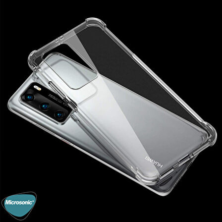 Microsonic Huawei P40 Kılıf Shock Absorbing Şeffaf