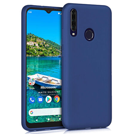 Microsonic Matte Silicone General Mobile GM 10 Kılıf Lacivert