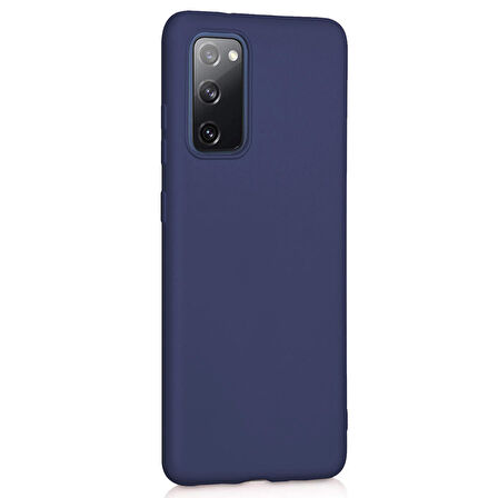 Microsonic Matte Silicone Samsung Galaxy S20 FE Kılıf Lacivert