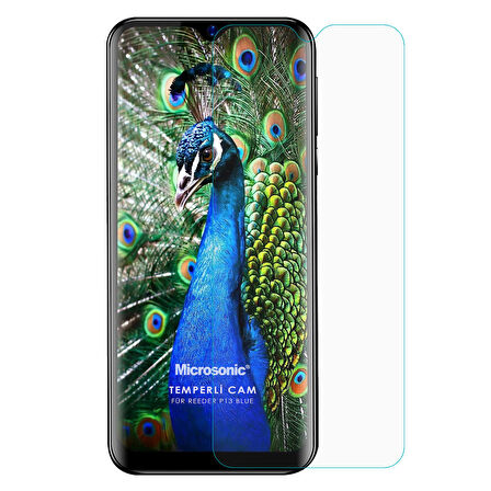 Microsonic Reeder P13 Blue Tempered Glass Cam Ekran Koruyucu
