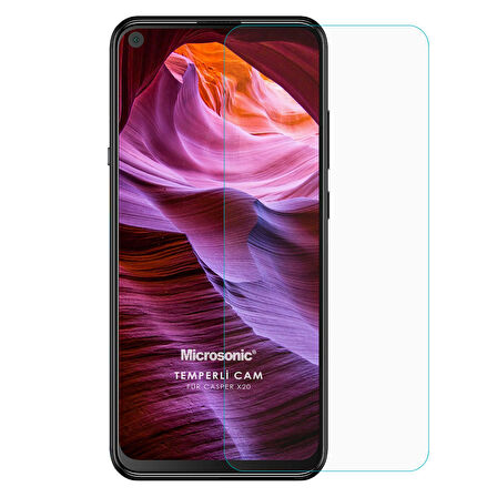Microsonic Casper Via X20 Tempered Glass Cam Ekran Koruyucu