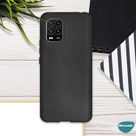 Microsonic Matte Silicone Xiaomi Mi 10 Lite Zoom Kılıf Rose Gold