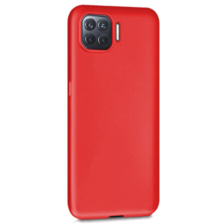 Microsonic Matte Silicone Oppo Reno 4 Lite Kılıf Kırmızı