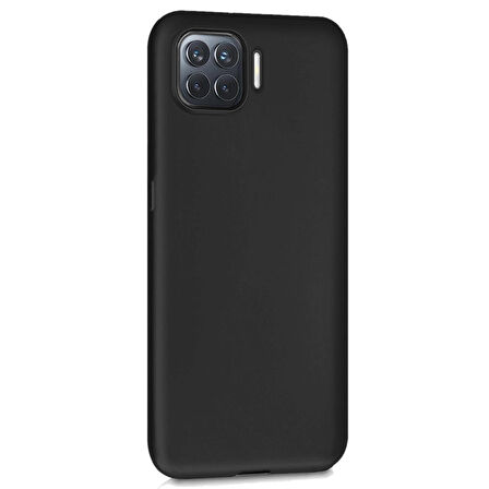 Microsonic Matte Silicone Oppo Reno 4 Lite Kılıf Siyah