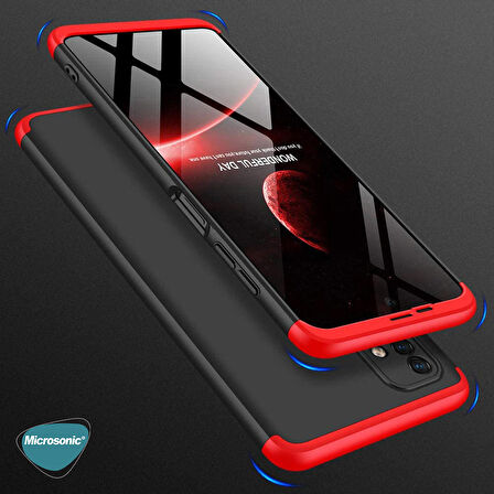 Microsonic Samsung Galaxy M51 Kılıf Double Dip 360 Protective Mavi
