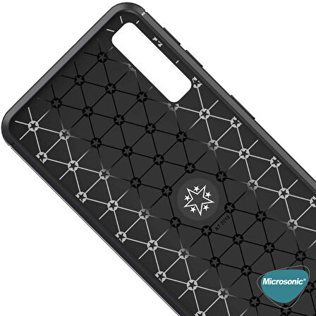 Microsonic Samsung Galaxy A7 2018 Kılıf Kickstand Ring Holder Kırmızı