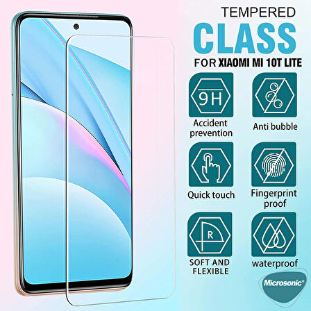 Microsonic Xiaomi Mi 10T Lite Tempered Glass Cam Ekran Koruyucu