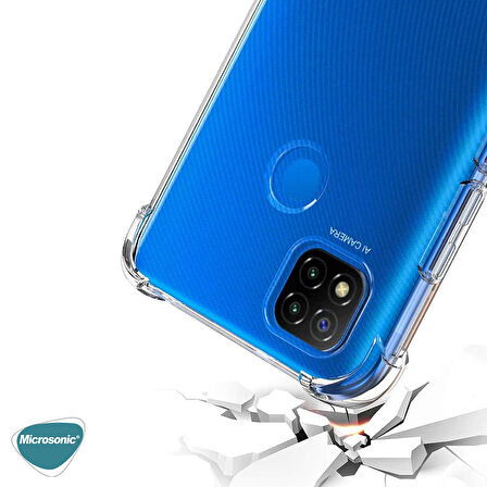 Microsonic Xiaomi Redmi 9C Kılıf Shock Absorbing Şeffaf
