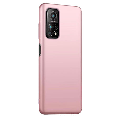 Microsonic Matte Silicone Xiaomi Mi 10T Kılıf Rose Gold