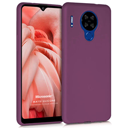 Microsonic Matte Silicone Reeder P13 Blue Max Lite Kılıf Mor