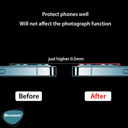 Microsonic Apple Uyumlu iPhone 12 Pro Kamera Lens Koruma Camı V2 Gold