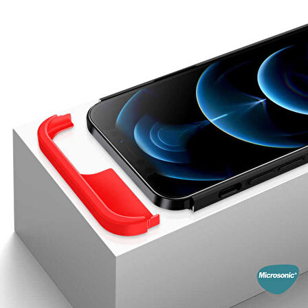 Microsonic Apple iPhone 12 Mini Kılıf Double Dip 360 Protective Siyah