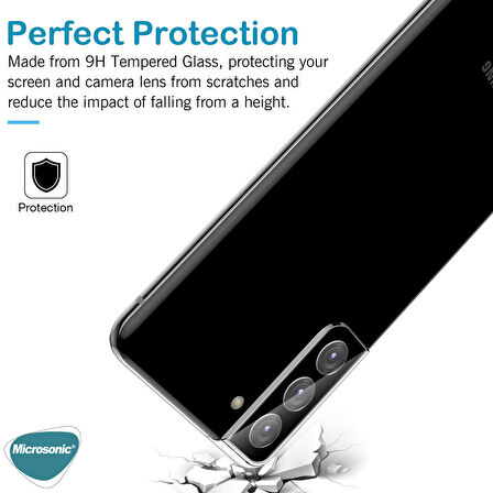 Microsonic Samsung Galaxy S21 Kamera Lens Koruma Camı V2 Siyah