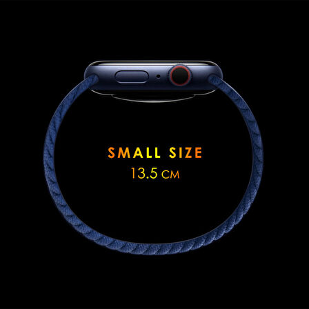 Microsonic Huawei Watch GT2 42mm Kordon, (Small Size, 135mm) Braided Solo Loop Band Koyu Yeşil