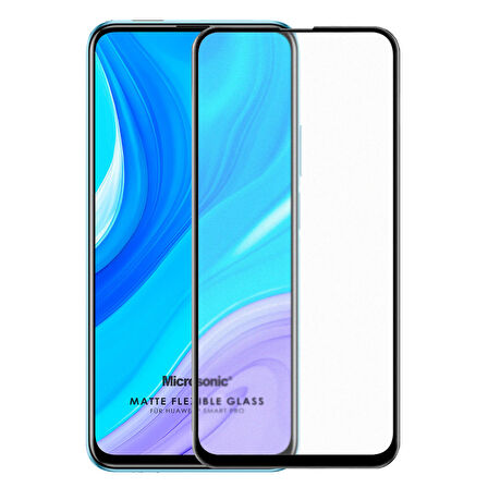 Microsonic Huawei P Smart Pro Seramik Matte Flexible Ekran Koruyucu Siyah