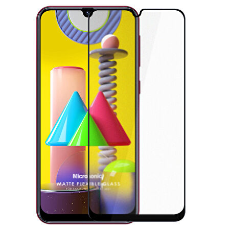 Microsonic Samsung Galaxy M31 Seramik Matte Flexible Ekran Koruyucu Siyah