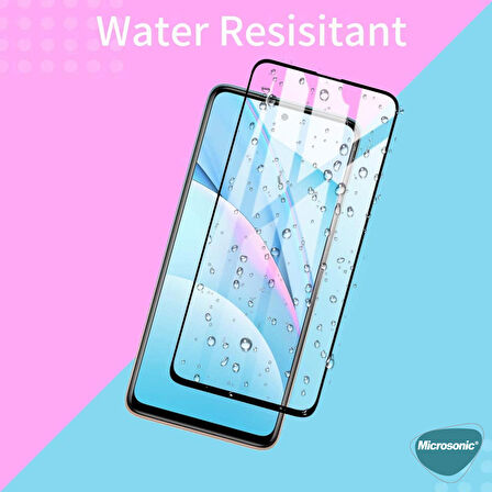Microsonic Xiaomi Redmi Note 9 Pro 5G Tam Kaplayan Temperli Cam Ekran Koruyucu Siyah