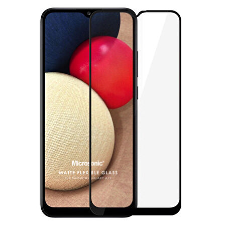 Microsonic Samsung Galaxy A12 Seramik Matte Flexible Ekran Koruyucu Siyah
