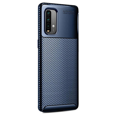 Microsonic Xiaomi Redmi Note 9 4G Kılıf Legion Series Lacivert
