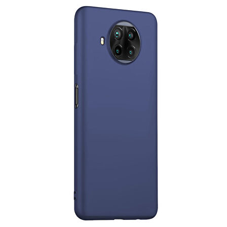 Microsonic Matte Silicone Xiaomi Redmi Note 9 Pro 5G Kılıf Lacivert