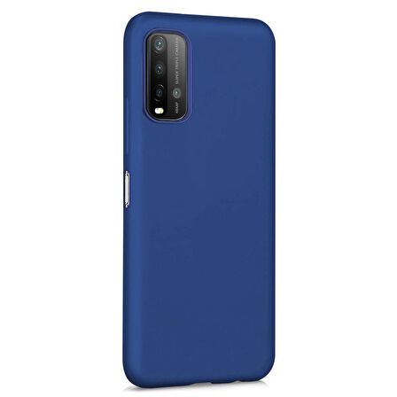Microsonic Matte Silicone Xiaomi Redmi 9T Kılıf Lacivert