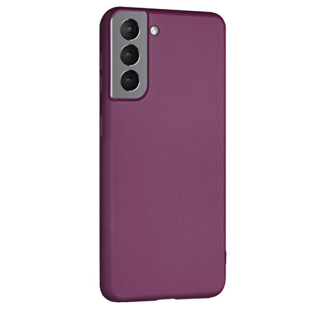 Microsonic Matte Silicone Samsung Galaxy S21 Plus Kılıf Mor