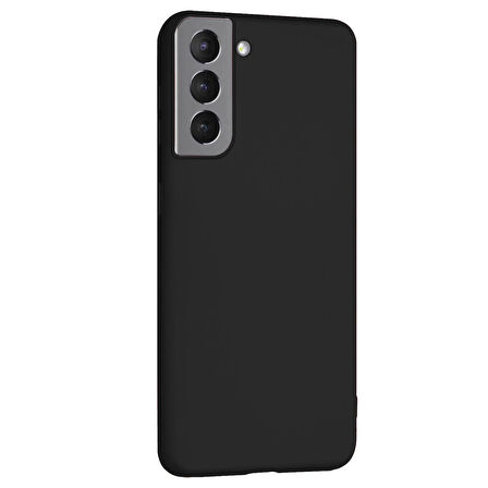 Microsonic Matte Silicone Samsung Galaxy S21 Plus Kılıf Siyah
