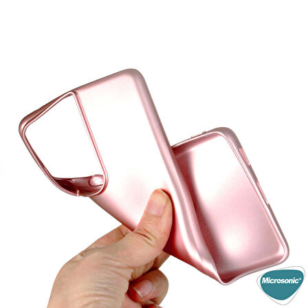 Microsonic Matte Silicone Samsung Galaxy S21 Ultra Kılıf Mor