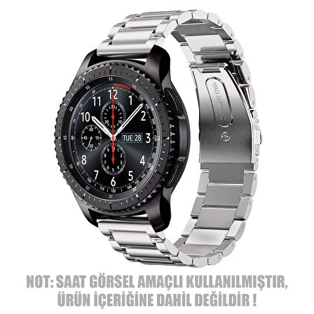 Microsonic Huawei Watch GT2 42mm Metal Stainless Steel Kordon Gümüş