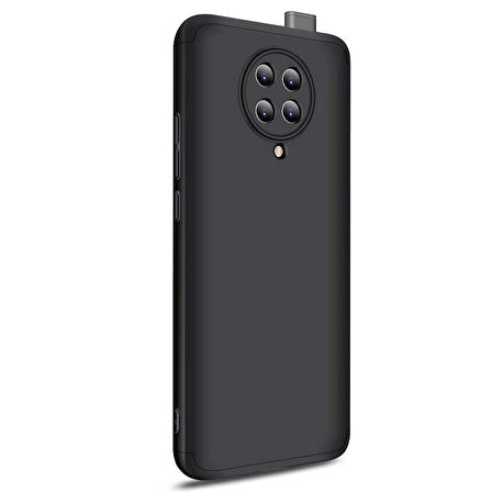 Microsonic Xiaomi Poco F2 Pro Kılıf Double Dip 360 Protective Siyah